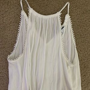 DIVIDED White Halter Top